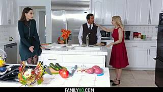 I can't believe step family orgy on Thanksgiving with Aften Opal and Alix Lynx. It was wild chaos!