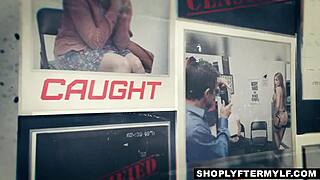 Sarah Vandella, caught stealing, gets pounded hard in shop, huh?