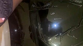 mother in law says, 'pissing outside in pantyhose is so great!'