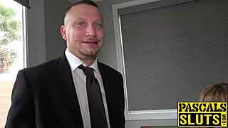 Subslut milf Sara Jay choked hard and pounded by massive cock