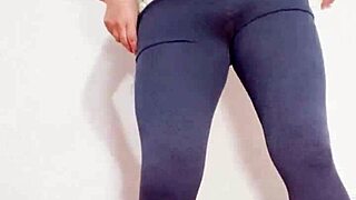 Latina Stepmom Masturbates For Stepson In Marked Leggings