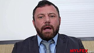 Stepdad gets wild family support for live interview action.