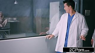 Double Trouble Docs Drill Blonde Milf with Hardcore DP