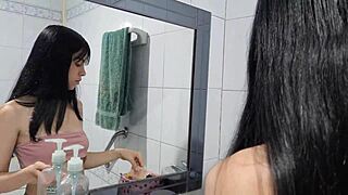Laura Slams Best Friend’s Boyfriend Hard in Bathroom Showdown!