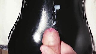 Another Compilation of Close-Up Cumshots on Tits While Watching