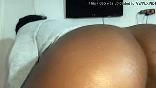 Latina milf rides until he fills her up.