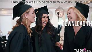 Milfs Turn Graduation Party into Reverse Gangbang