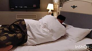 Intimate Workout Session with Tattooed European Milf Couple at Party