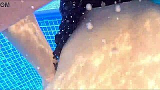 milf culona drilled in water, craves cock over food