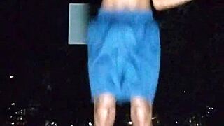 Park Secrets with a Cute Brunette in Dorm Workout