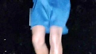 i explore the park with my brunette teacher