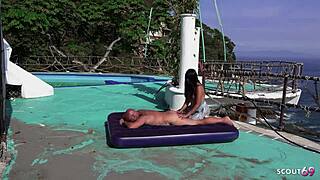 Public anal with Latina milf near beach, no condom! 😲