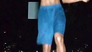 i explore the park with my brunette teacher