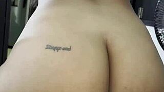 Indian culona rides reverse cowgirl until dripping with cum