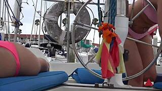 Picked up 2 BIKINI BABES and FUCKED them both on boat