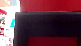 Wow, stepsister flashes dirty feet and panties while trying shoes after workout!