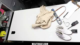 milf shoplifter bent over for punishment