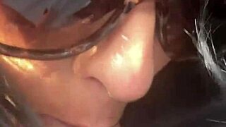 Curvy Latina slut licks balls in risky outdoor cum-covered fun