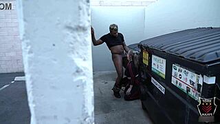 I’m milking Rome Major’s BBC behind an alley dumpster with Andi Ray.