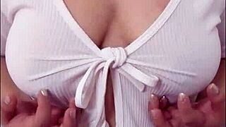 viral teacher flashes tits without bra!