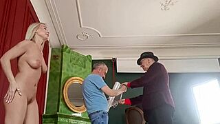 just chilling behind the scenes at a playboy model shoot.