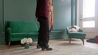 just chilling behind the scenes at a playboy model shoot.