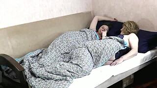 Are these bisexual milfs tempting in ripped stockings?