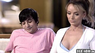 Hardcore Drilling Keeps Milf Stepmom Pristine Edge Satisfied, Stepson Confirms in Full Action