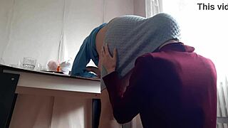 I impress my milf boss for a promotion