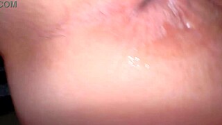 Amateur pink pussy pounded doggy style 188 days post-virginity.