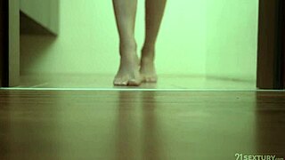 Does Shalina Devine's foot tease lead to deepthroat and doggystyle cum?