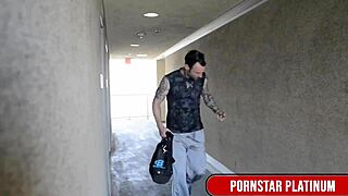 sexy hunk alex legend cums on blonde hoe christie stevens face