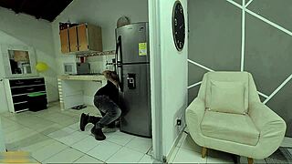 Mature Woman Pays Technician With Sex For Fridge Repair