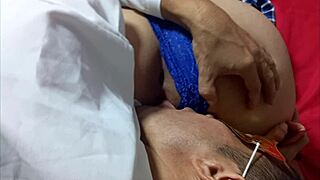 Horny latina milf students prepare for intense threesome sex.