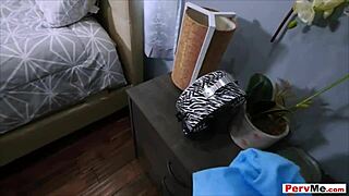 Oh No! Got Caught Sniffing Stepmother's Panties While She Blows