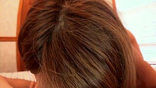 hot japanese babes suck on a big hard cock