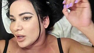 Sexy milf gets intense clit massage in casting session