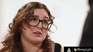 Stunned Leana Discovers Stepmom's Strap-On