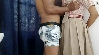 Indian desi college girl gets drilled hard