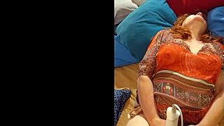 Hotwife Steffi May 19 warms up with vibrator before dancing.