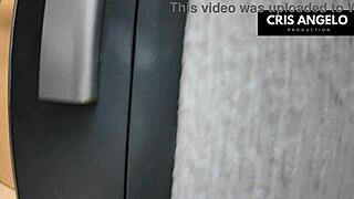 blackout in spain, stuck in elevator, she ends up banging married neighbor, part two