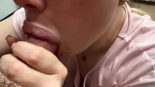 ever had a blowjob this good? cum on stepsister's face and lick it clean!