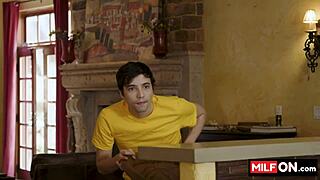 Victoria zdrok reveals huge tits while sucking ricky spanish's big dick