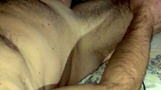 Jerking Monster Cock at Night