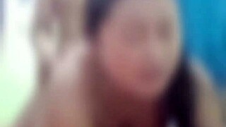 Indonesian clip with young mom in complex