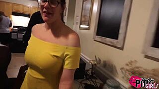 Nerdy Slut Vicki Verona Gets Whored Out By Bones Montana!