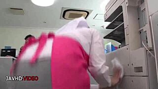 Asian Office Lady Chihiro Akino Gives Intense Blowjob for Hardcore Action