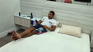 Behind the scenes, this big Brazilian milf gives wild anal and gets cummed on.