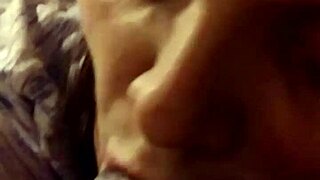 Black BBW mature woman sucks young cock in raw interracial action