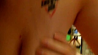 Hot babe with insane pierced nipples gets a pawg creampie